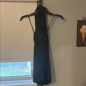 Elegant Black Halter Dress